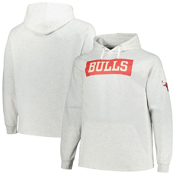 

Толстовка с капюшоном Chicago Bulls Big & Tall Raglan Tri-Blend Unbranded