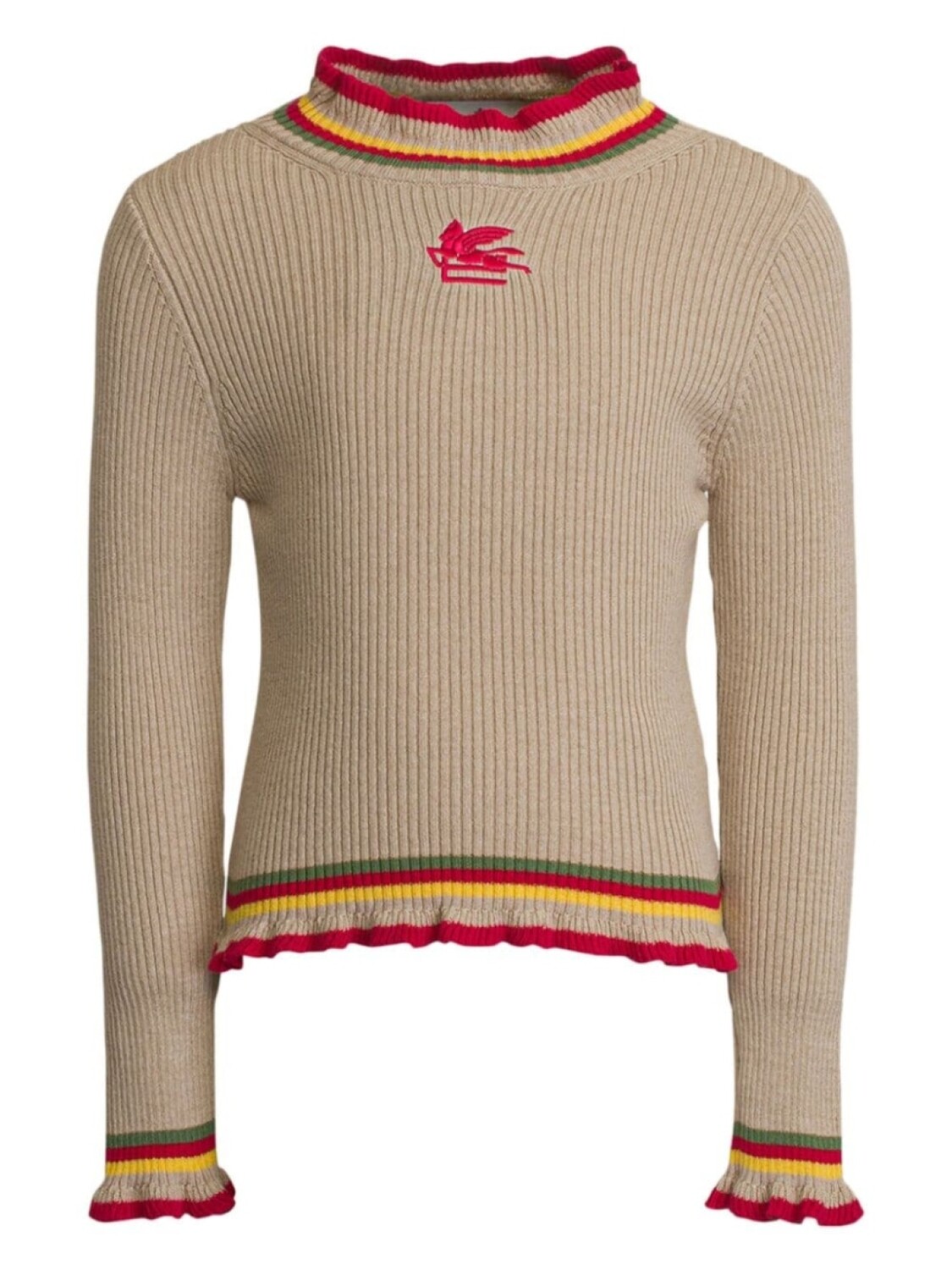 

ETRO KIDS джемпер в рубчик, нейтральный цвет