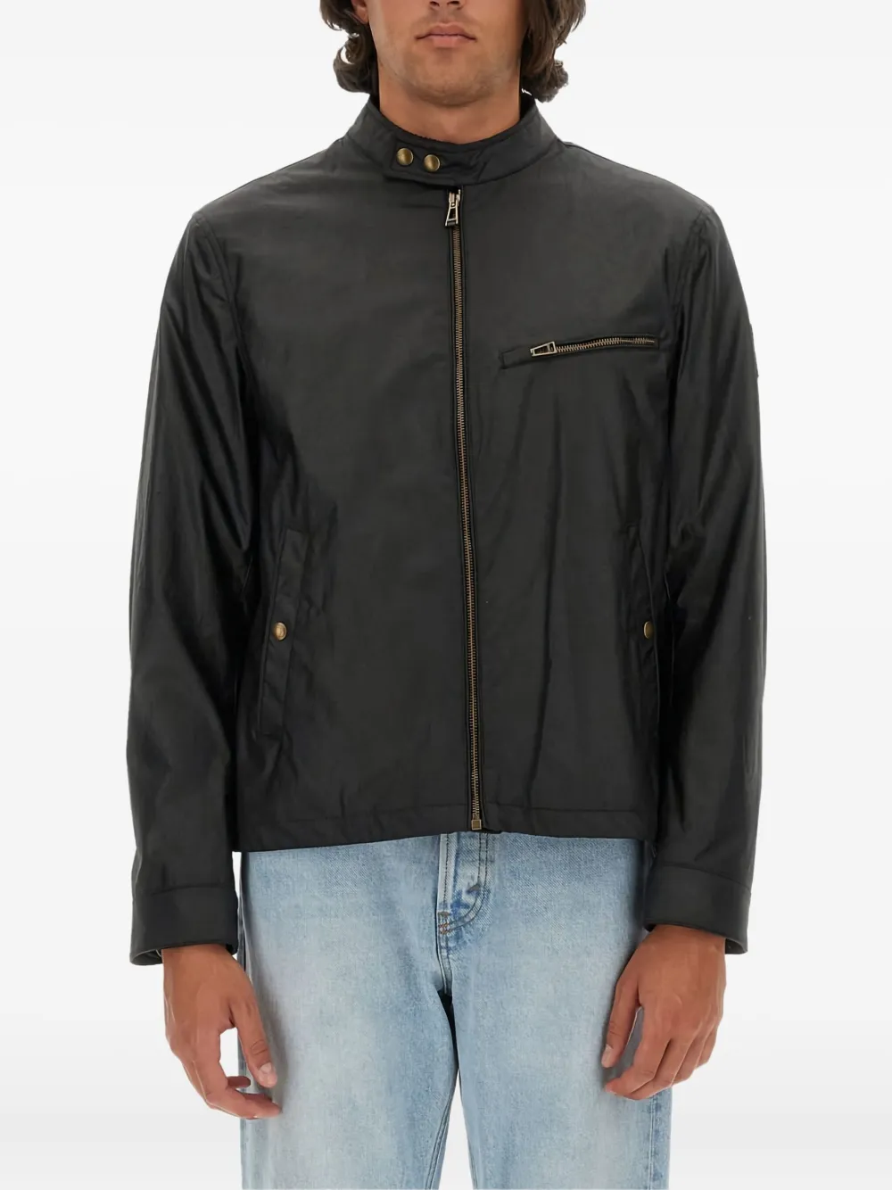 

Байкерская куртка на молнии Belstaff, черный