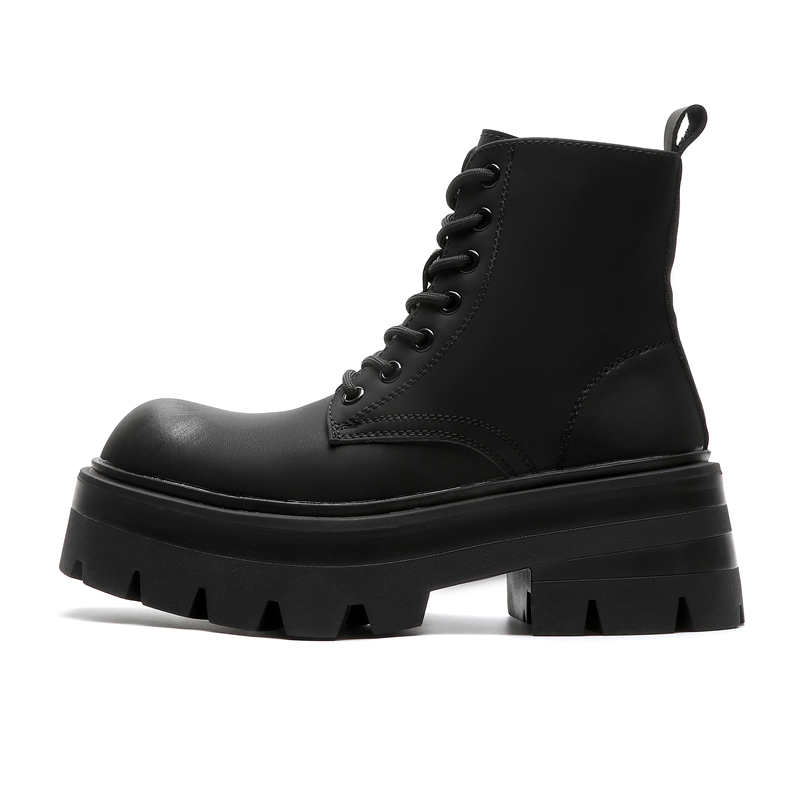 Байкерские ботинки Martin Boot для увеличения роста на 8 см, унисекс ZHENRAN, invisible height-increasing — фото 3