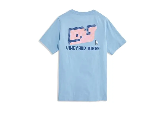 Футболка с китом Pixel Whale Vineyard Vines Kids, Jake Blue — фото 2