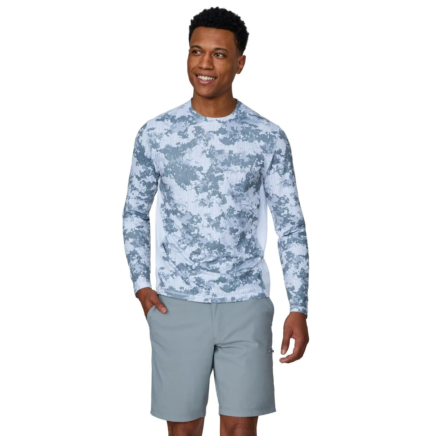 

Мужская футболка с длинным рукавом и принтом SunFree Free Country, Digital Camo