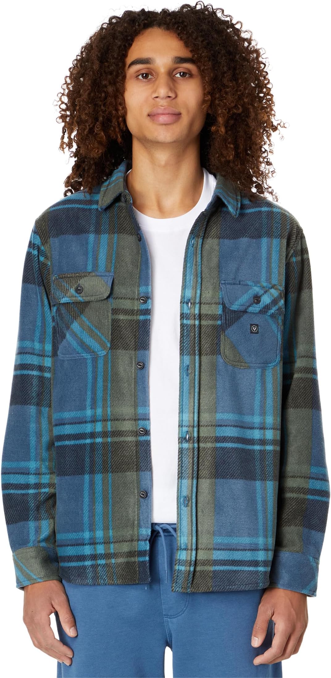 

Лонгслив VISSLA Eco-Zy Long Sleeve Polar Flannel, цвет Midnight