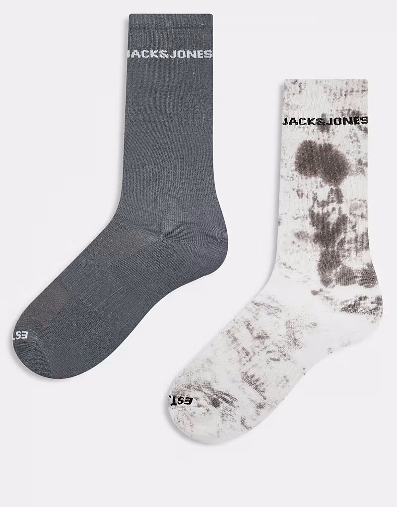 

Комплект из 2 пар спортивных носков Jack & Jones зеленого и кремового цветов