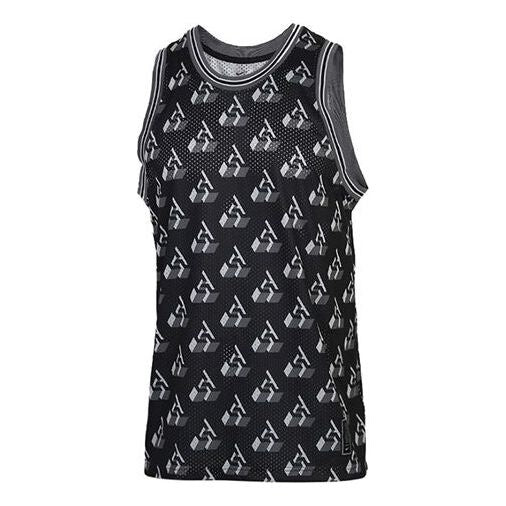 

Жилет giannis monogram vest asia sizing 'black white' Nike, черный