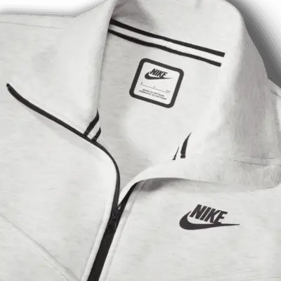 

Футболка Nike Sportswear Tech Fleece Windrunner, цвет Light Grey/Heather/Black