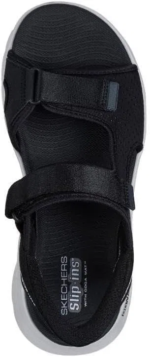 Мужские сандалии Skechers Go Walk Flex, Black And Gray Textile — фото 3