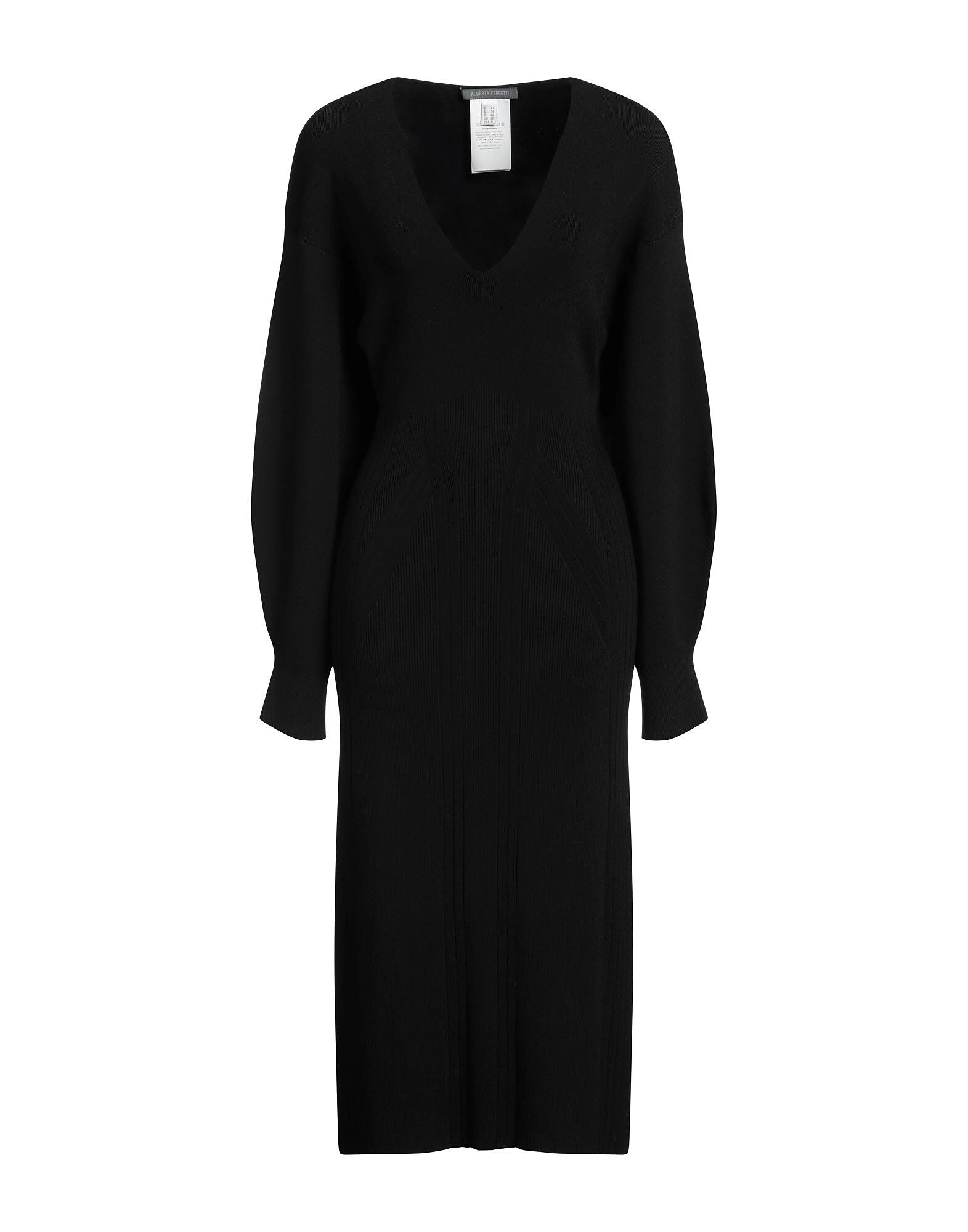 

Платье миди Alberta Ferretti, черный