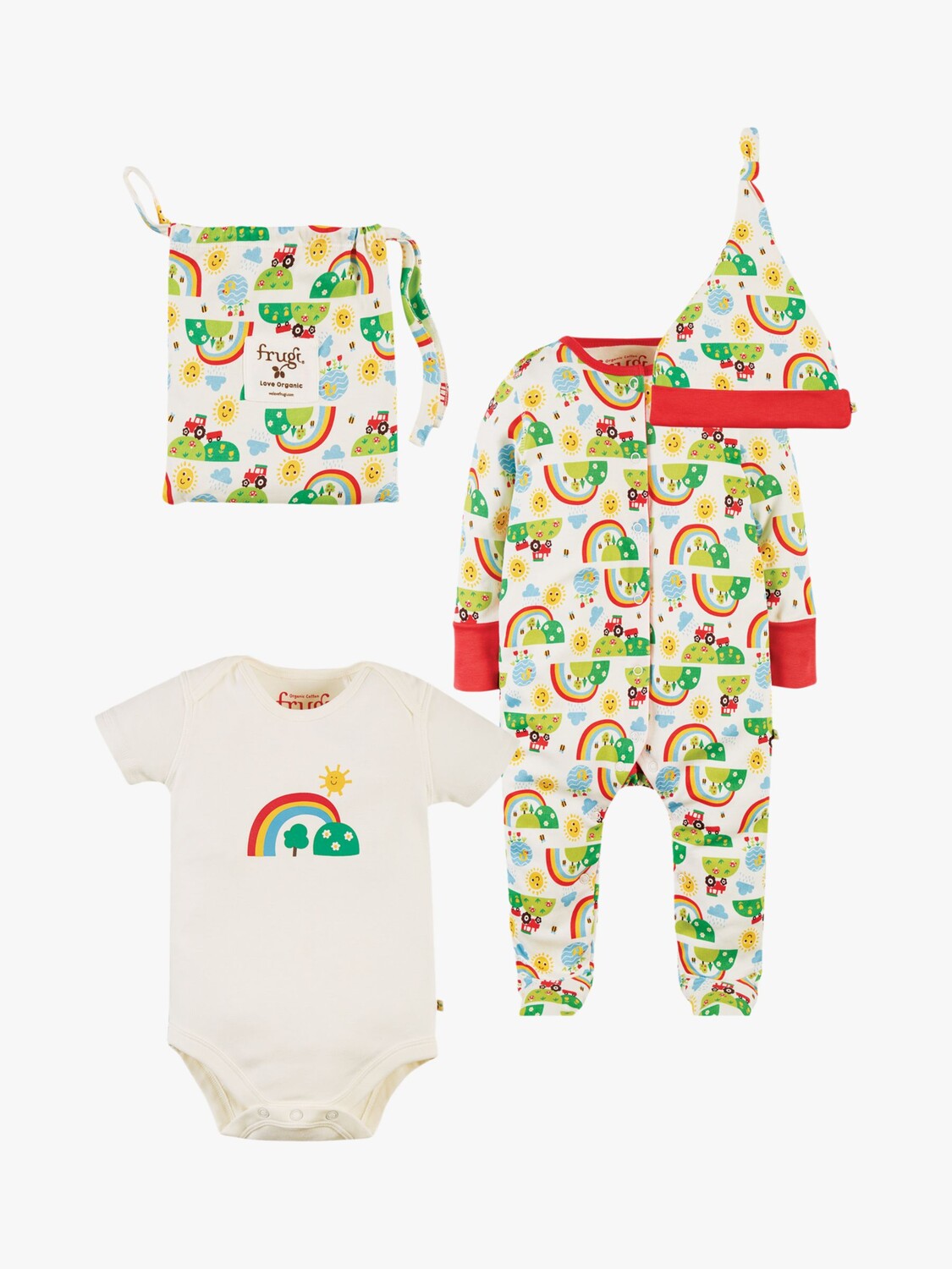 

Пижама Baby Happy Days из органического хлопка Frugi, мульти