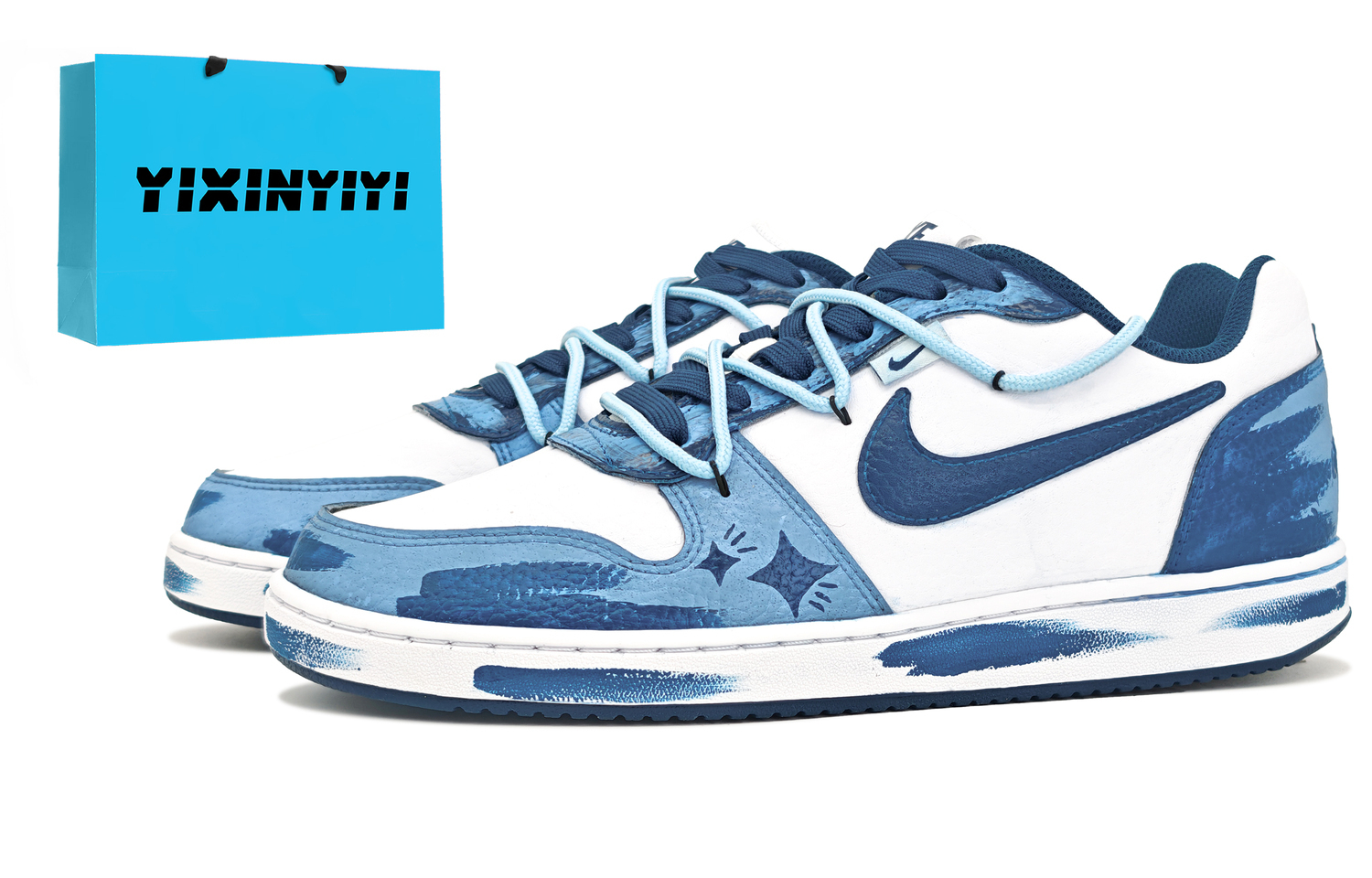 

Nike Eberson устойчивые к истиранию низкие кроссовки для скейтбординга мужские blue