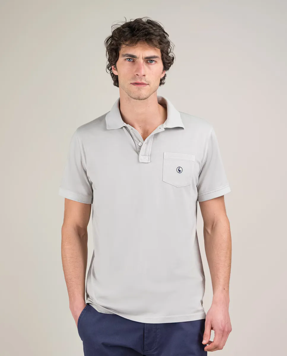 

Мужская поло Jersey Garment Dyed El Ganso, серый