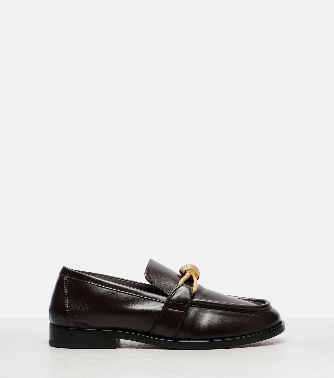Кожаные мокасины Astaire Knot Bottega Veneta, Fondant — фото 4