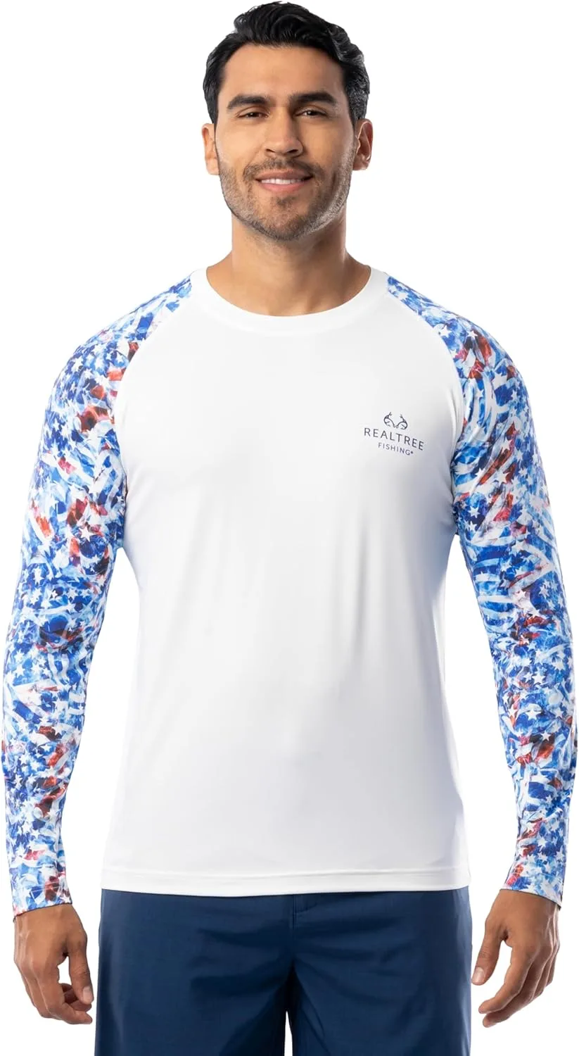 

Мужская футболка с длинным рукавом Realtree Performance Patriotic Fishing