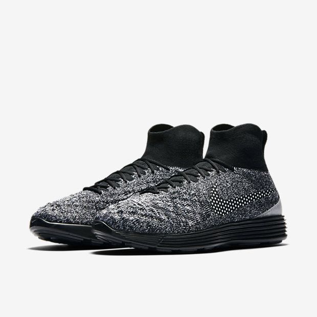 

Кроссовки Lunar Magista 2 Flyknit FC 'Black White', черный