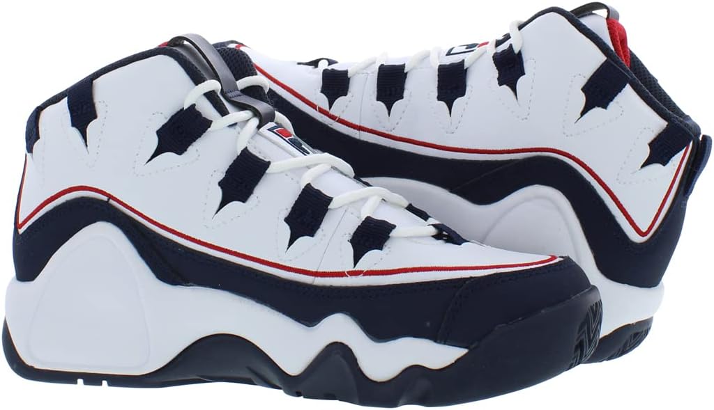 Кроссовки Fila Boy's Grant Hill 1 (Big Kid), белый/красный/синий/темно-синий — фото 4