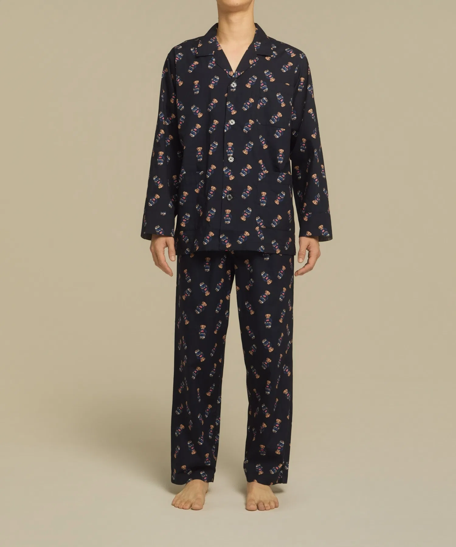 【POLO RALPH LAUREN】Свитер с флагом Америки и пижамой в виде медведя