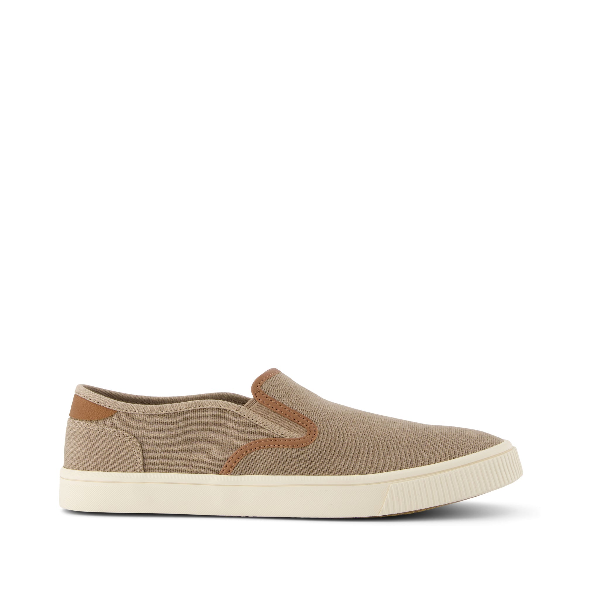 

Кроссовки Baja Taupe Heritage Canvas Slip On TOMS Shoes, Dune Synthetic Trim