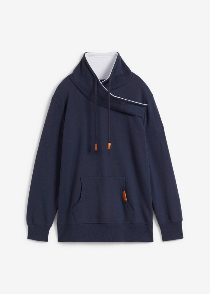 

Толстовка с шалевым воротником и уютным флисом John Baner Jeanswear, синий