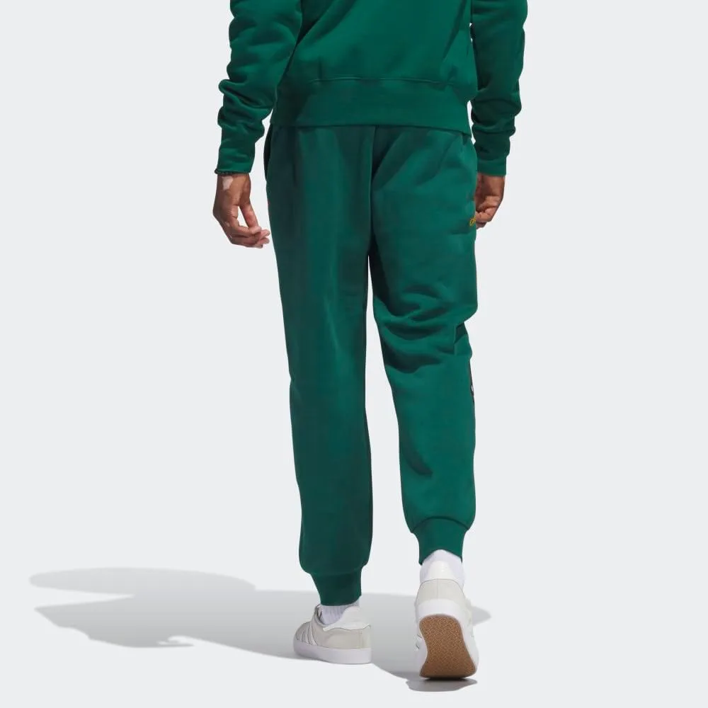 Мужские спортивные штаны Adidas Originals с университетской эмблемой, черно-белый — фото 2