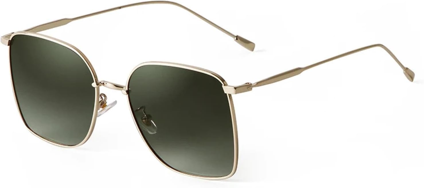 

Металлические квадратные солнцезащитные очки для мужчин и женщин, модные большие очки-авиаторы, классические черные очки-авиаторы для вождения и путешествий WNCKSQ, C1