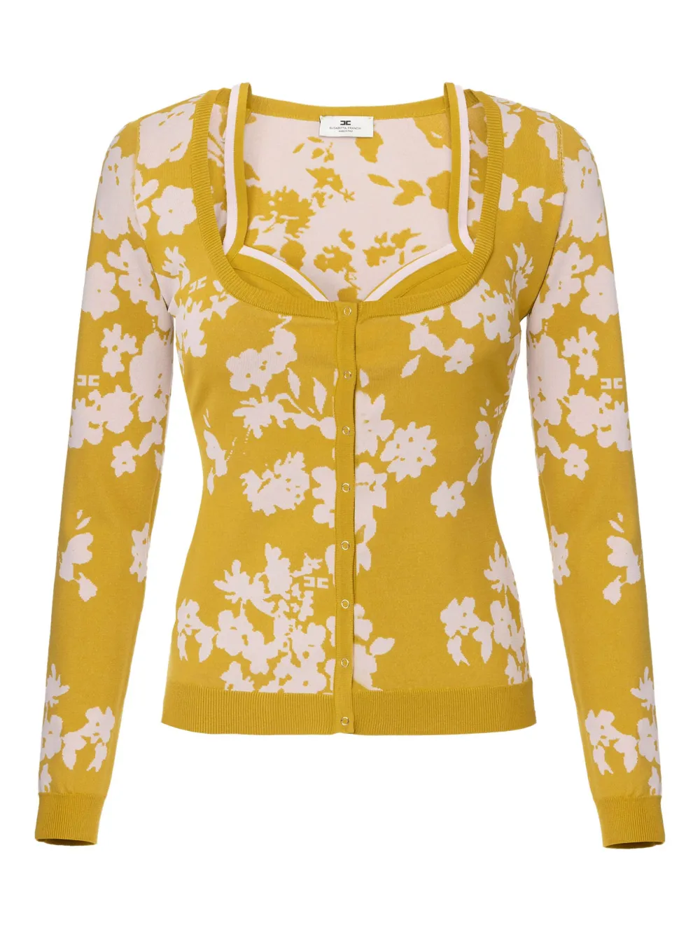 

Кардиган с цветочным жаккардом Elisabetta Franchi