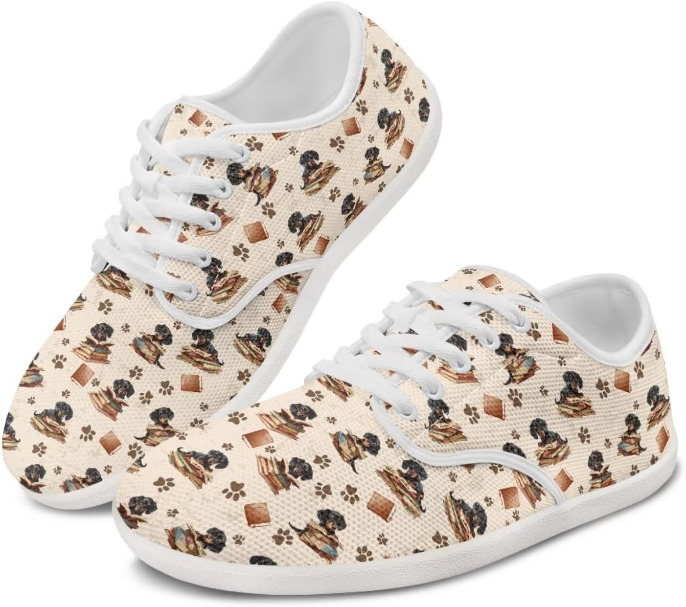 

Женские кроссовки для бега таксы, повседневные танцевальные туфли, деловые лоферы, плоская обувь для прогулок, кеды на платформе Ecaestolph, бежевый