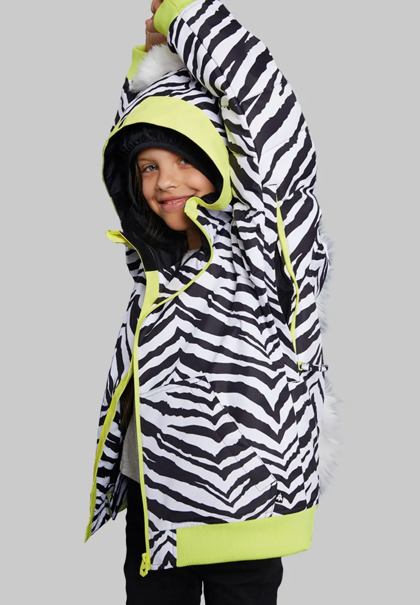 

Зимняя куртка WeeDo "ZEEDO Zebra", с капюшоном, дышащая, водонепроницаемая, с капюшоном, совместимым со шлемом, белый