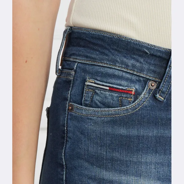 Джинсы скинни Nora Mr SKN середина рассмеялась Tommy Hilfiger, синий — фото 3