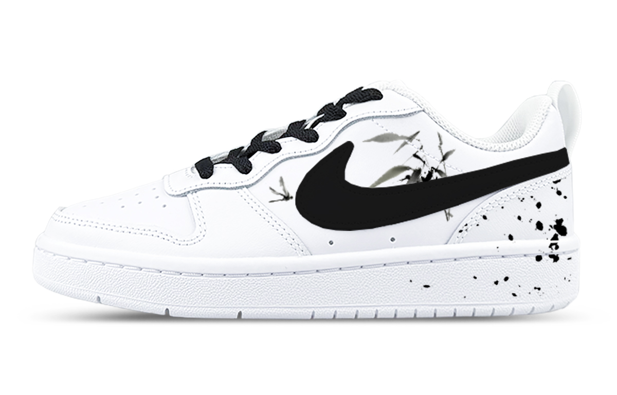 

Детские скейтерские кроссовки Court Borough для младших школьников Nike, белый/черный