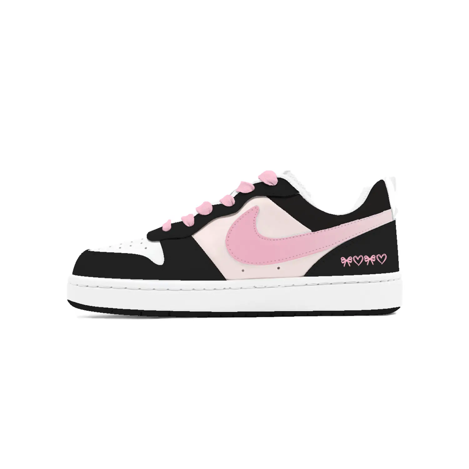 

Низкие детские кроссовки для скейтбординга Court Borough Sweetheart Trap для подростков Nike, белый