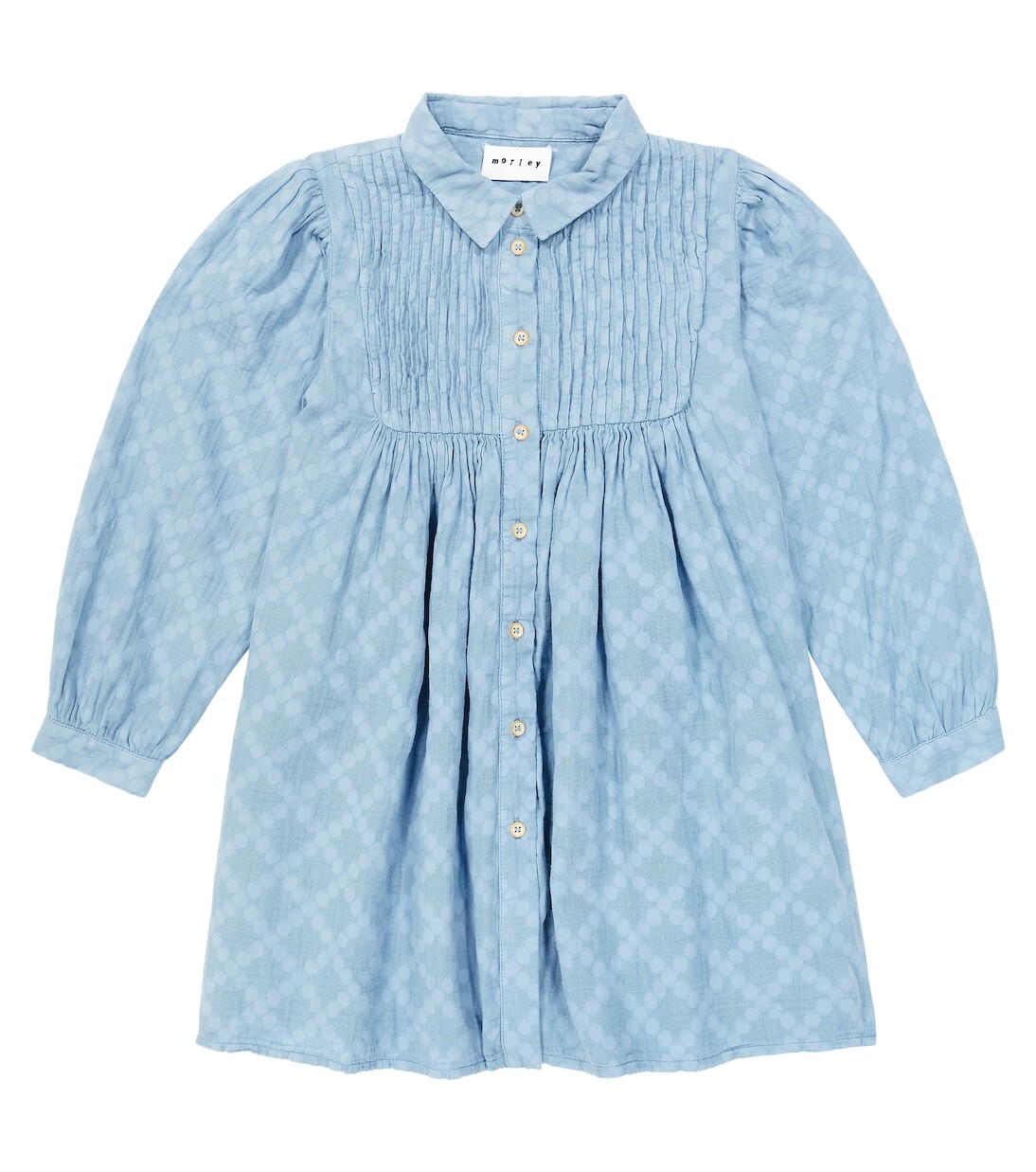 

Хлопковое платье tessa со складками Morley, синий