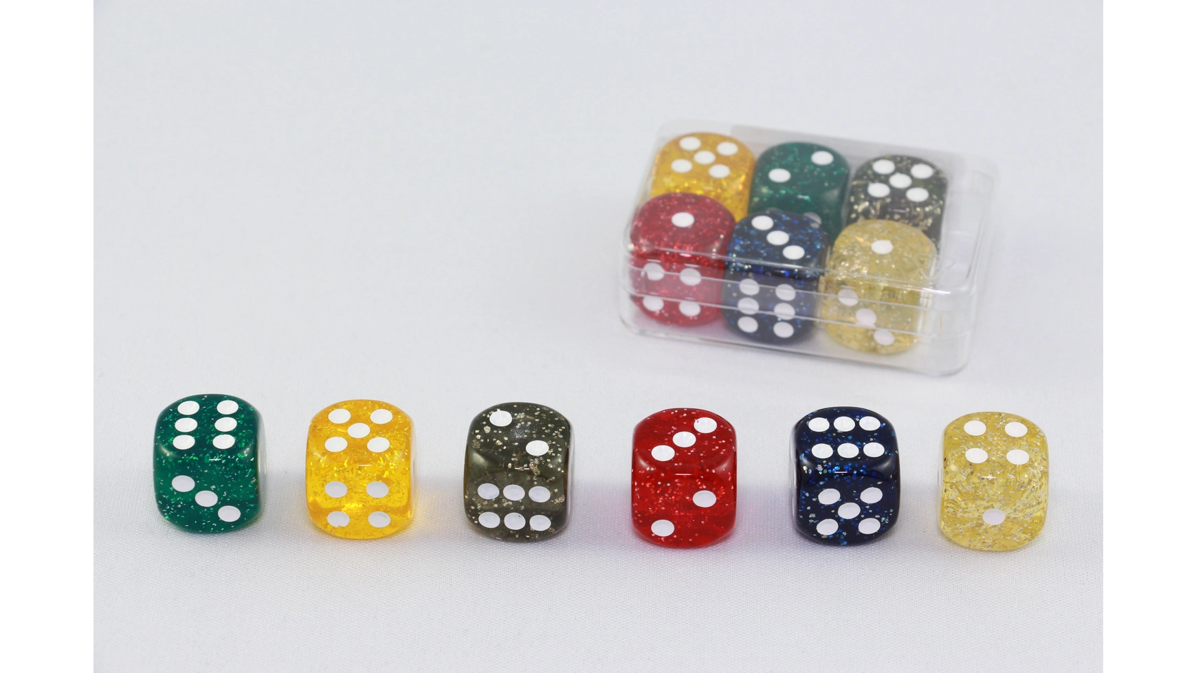 

6 кубиков с блестками Weible Spiele