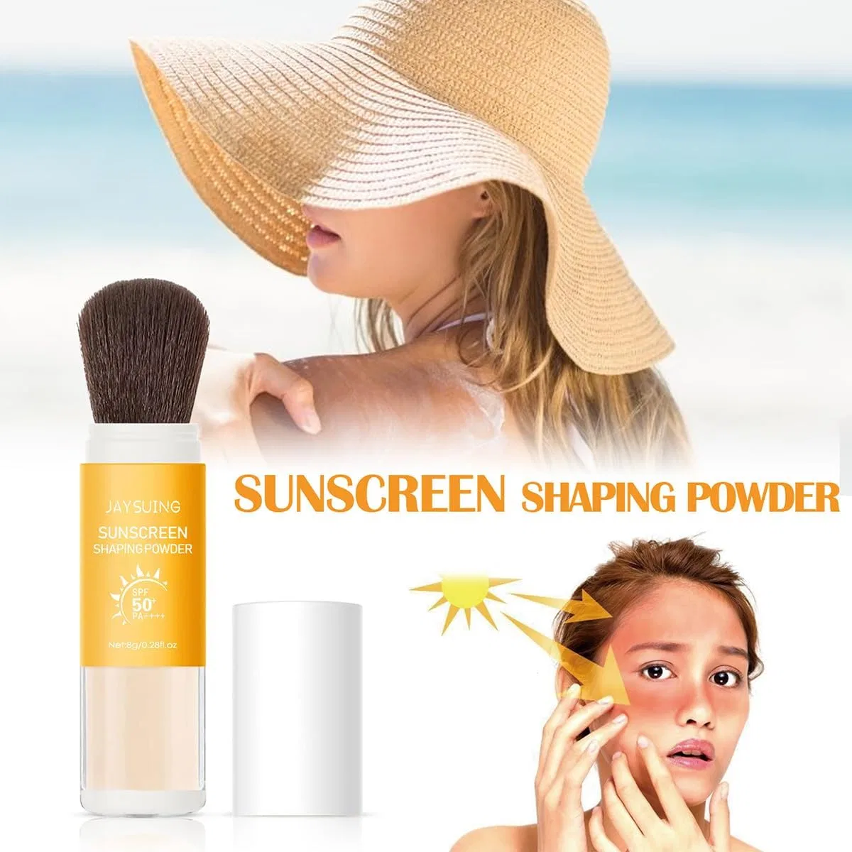 Солнцезащитная пудра для лица SPF 50 Yavoluy, 8 г — фото 4
