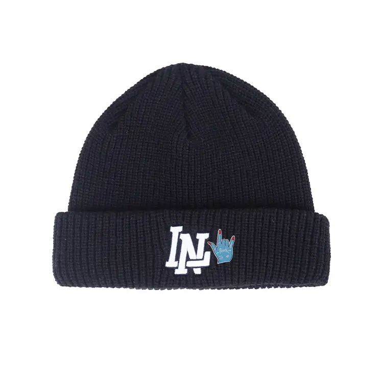 

LINING Акриловая вязаная шапка унисекс черная, New Arrival One Size