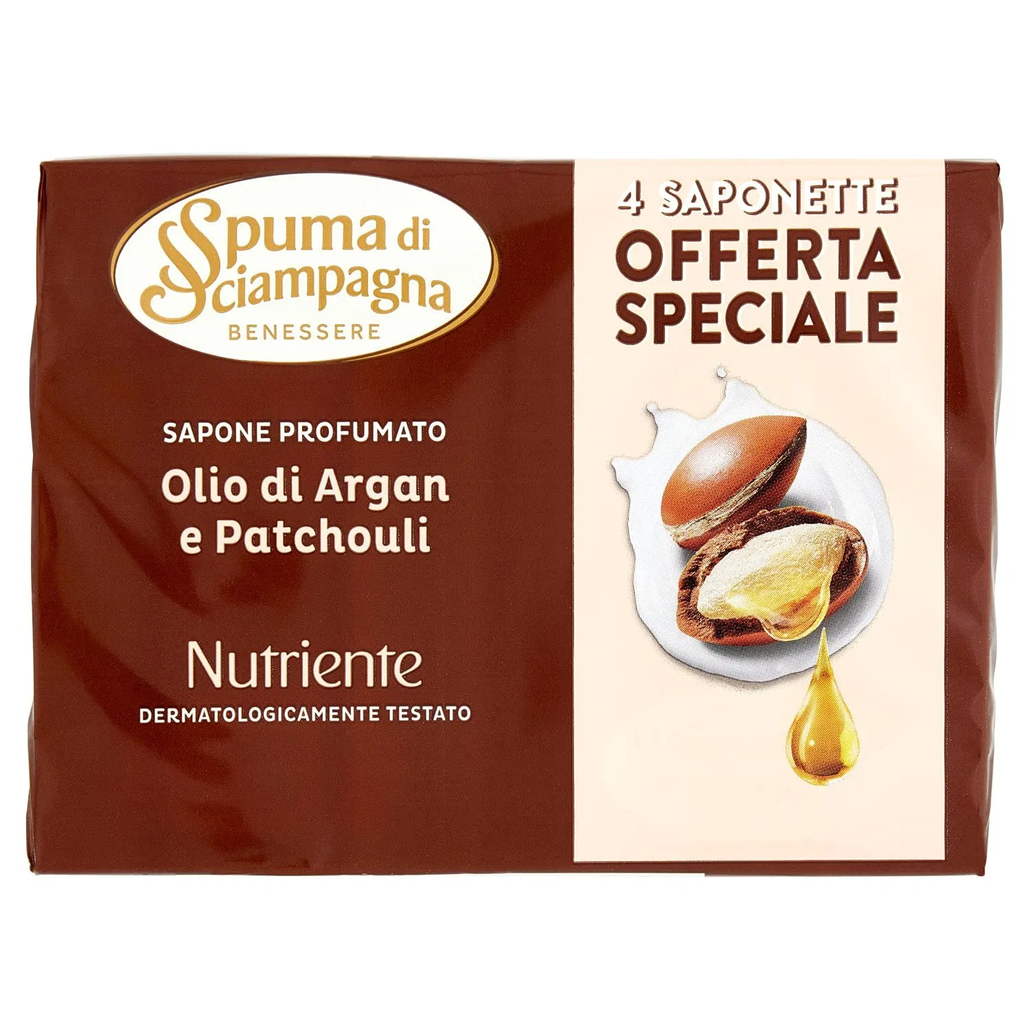 Питательное мыло с арганой и пачули 4 x 90 г от Spuma di Sciampagna Spuma Di Sciampagna
