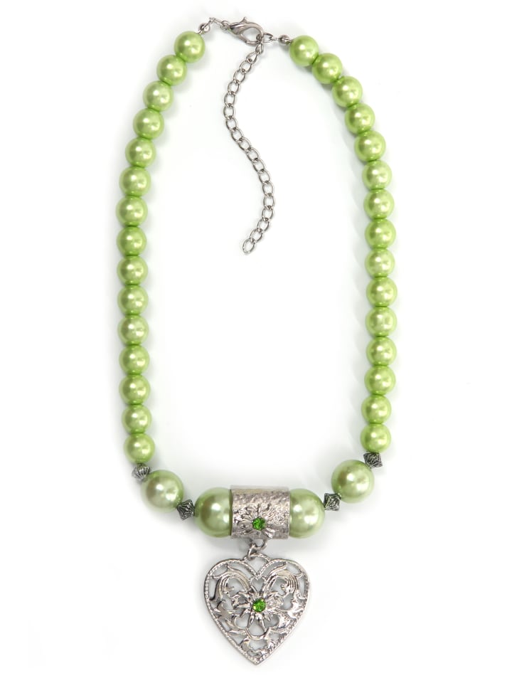 

Allgäu Rebell Традиционное ожерелье «Хильда» зеленого цвета