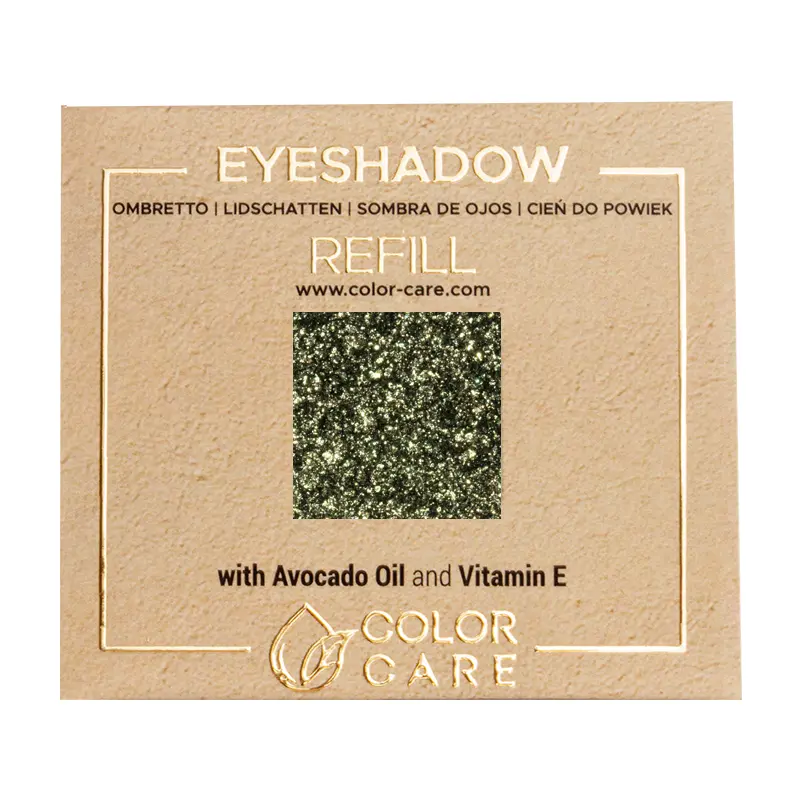 

Тени для век с веганскими блестками - 019 deep forest Color Care Glitter - Green, 2 гр