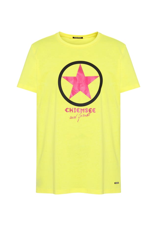 

Футболка с принтом спереди Chiemsee, цвет 12-0645 lemon tonic