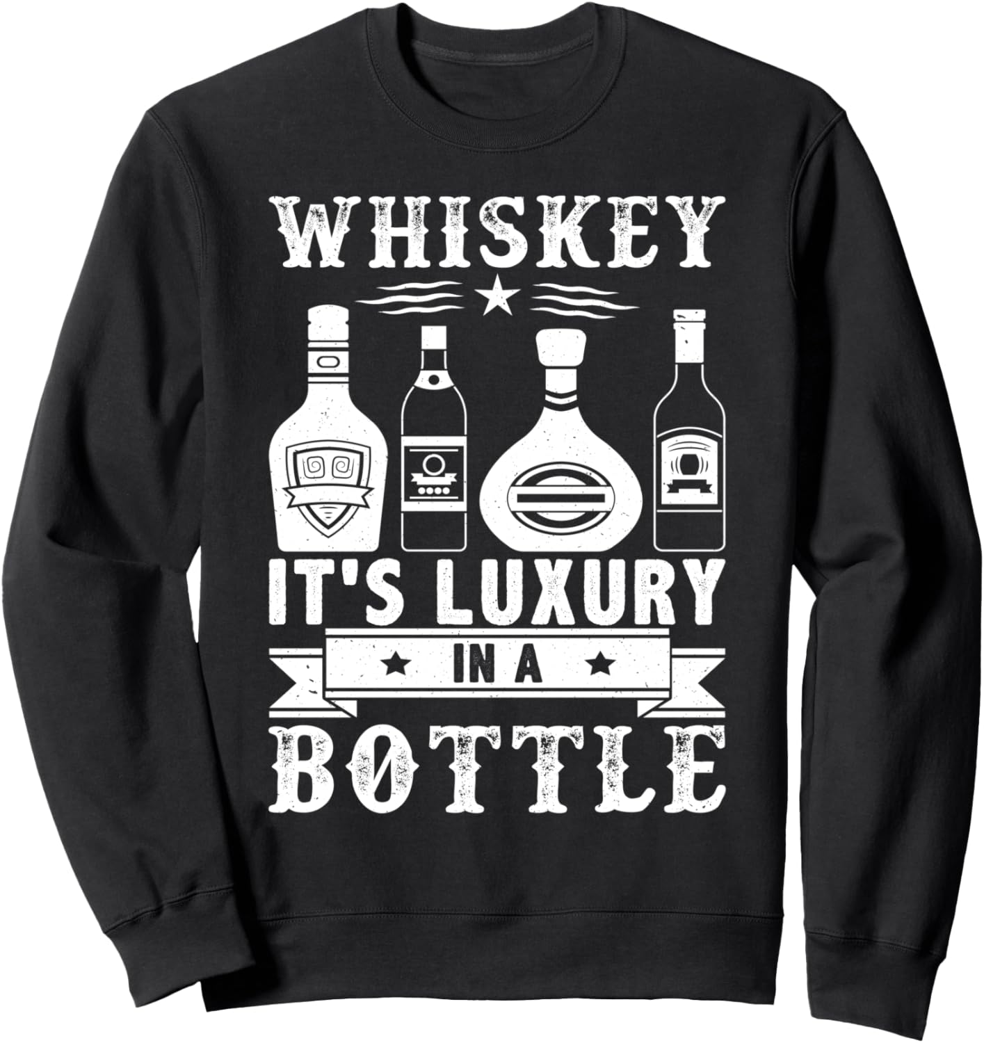 

Роскошная толстовка с дизайном бутылки виски для производителей спиртных напитков Whiskey Design Ideas For Whiskey Drinker, черный