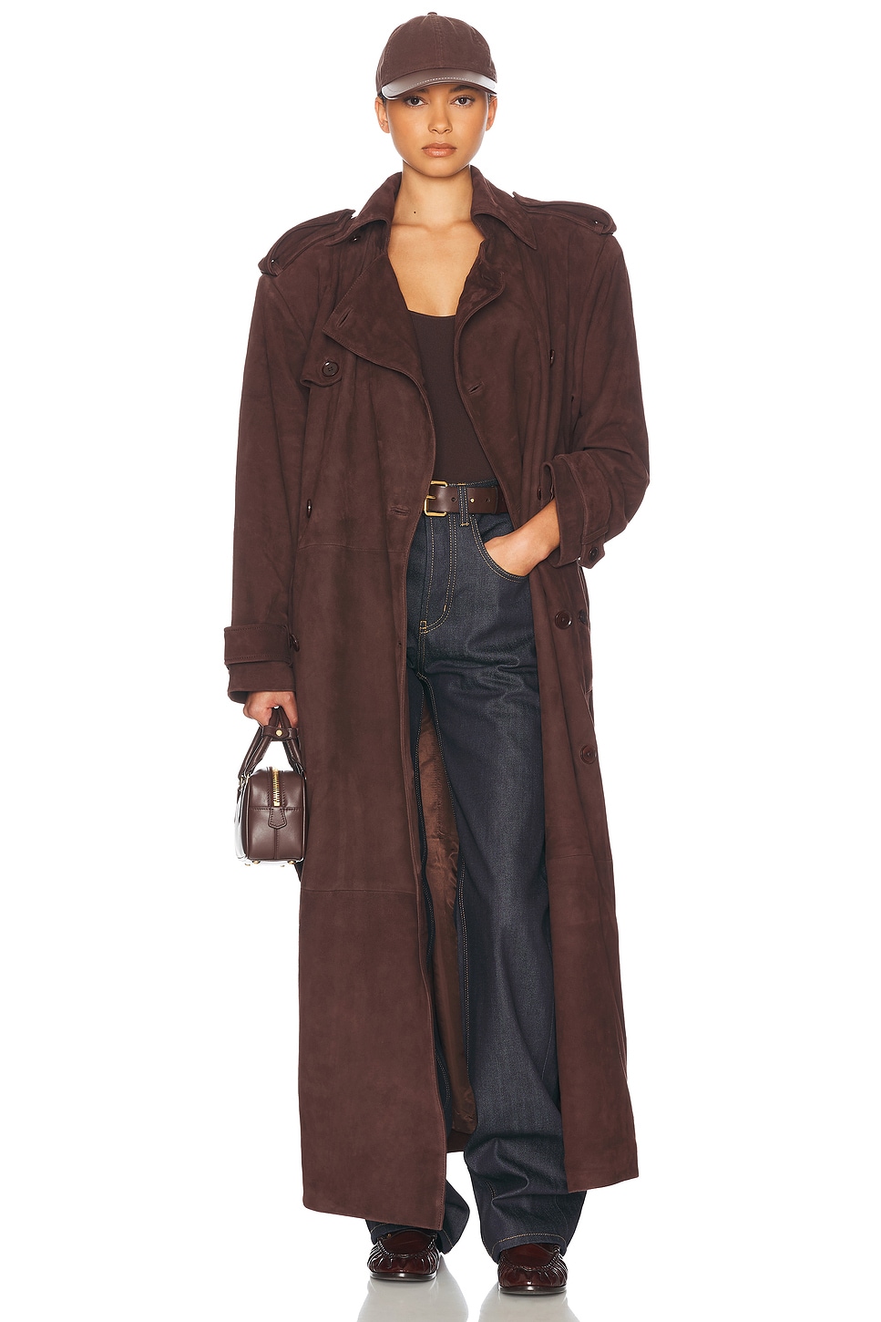 

Замшевый тренч Helsa, цвет Saddle Brown