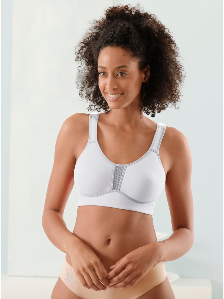 

белый спортивный бюстгальтер без косточек Viania
