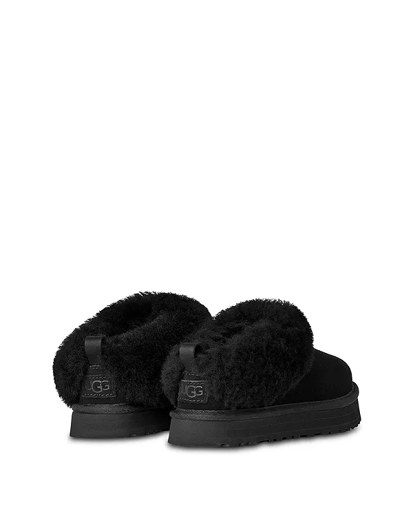 Детские тапочки Tazzelle для девочек - для малышей и для взрослых. Ugg, черный — фото 4