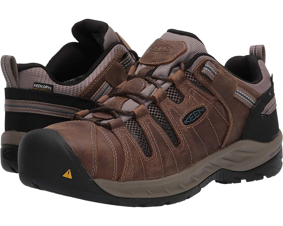 

Кроссовки KEEN Utility Flint II Waterproof (Steel Toe), цвет Cascade Brown/Orion Blue