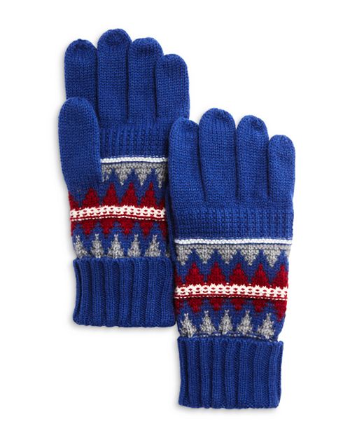 

Вязаные перчатки Fair Isle The Men's Store at Bloomingdale's, цвет Blue