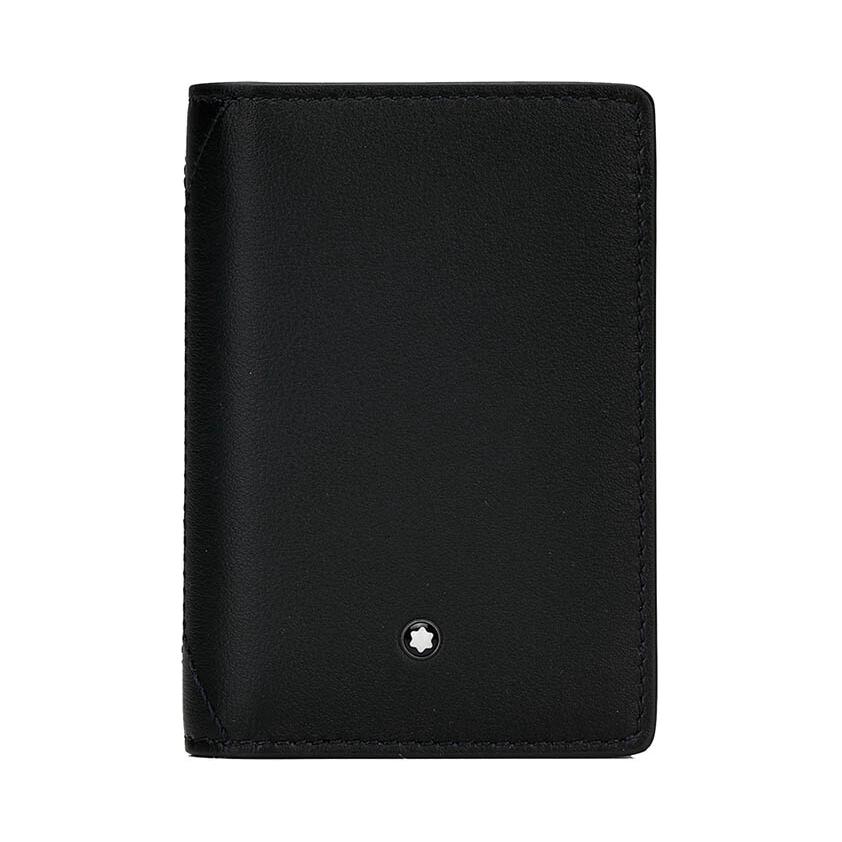 

MONTBLANC Кожаный кошелек для карт мужской черный