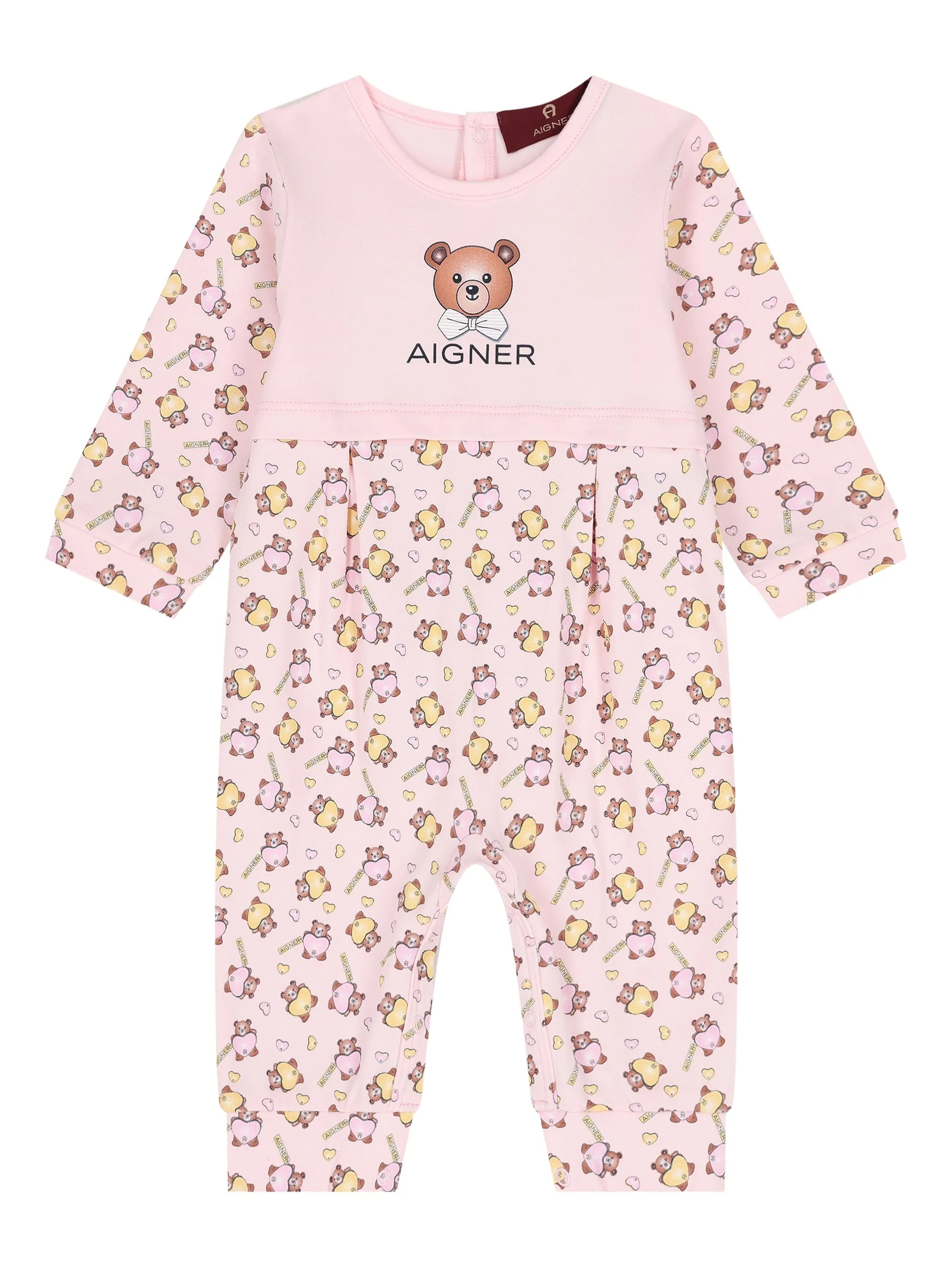 

Ромпер с принтом Aigner Kids, розовый