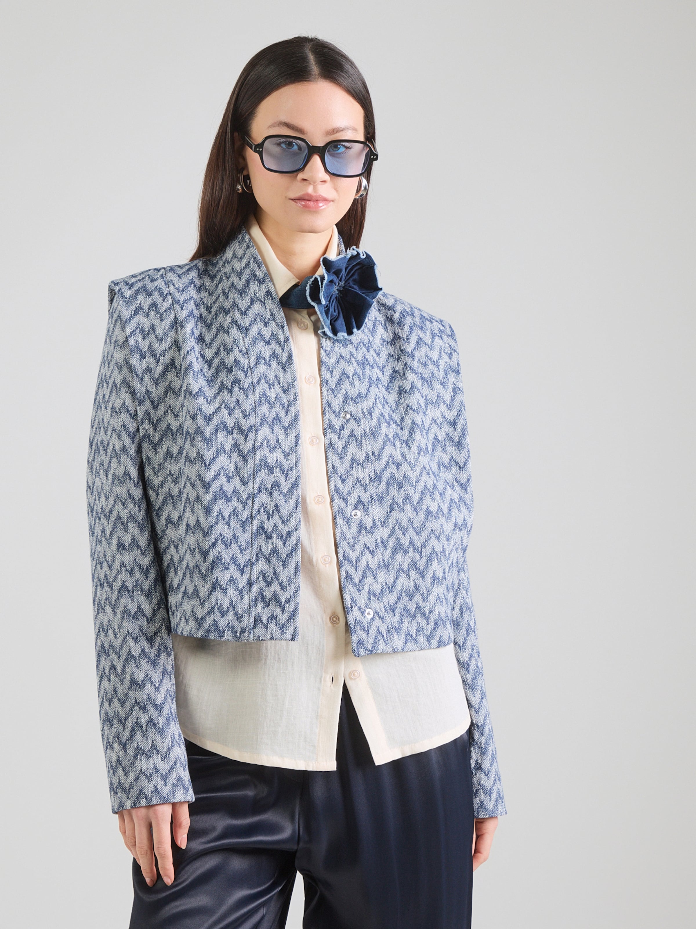 BOSS Куртка межсезонная 'Jakelina' в цвете Blue, Blue Denim — фото 3