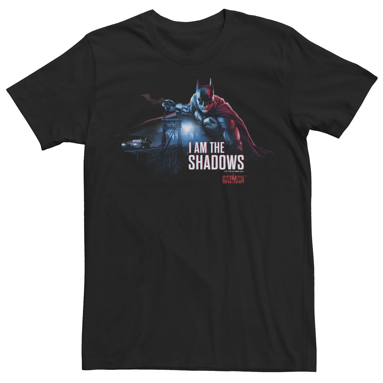 

Мужская футболка с плакатом DC Comics The Batman "I Am The Shadows" Licensed Character