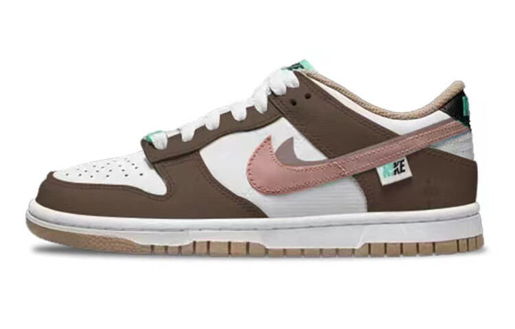 

Кроссовки Nike Dunk Skateboard Shoes Women's Low-Top Brown White