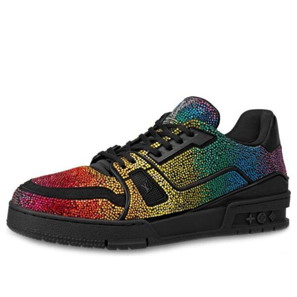 

Кроссовки trainer sneakers 'glitter rainbow' Louis Vuitton, черный